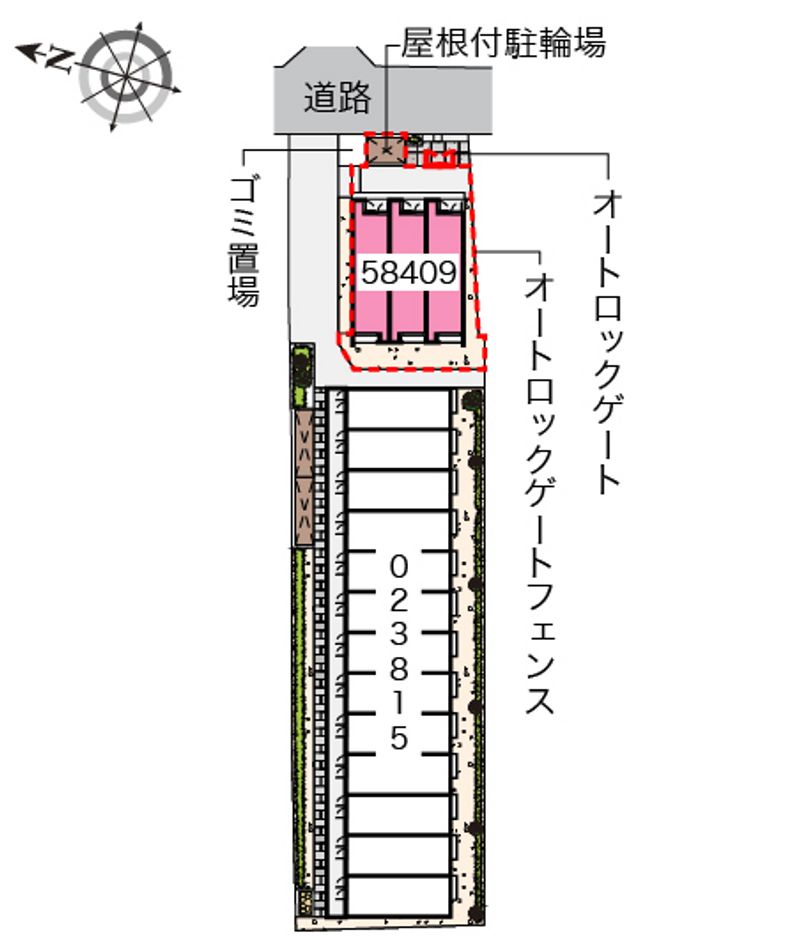 クレイノ楓 配置図