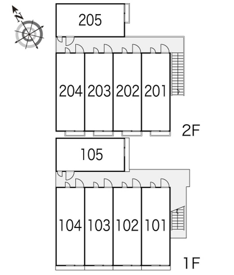 レオパレスルミエール 間取配置図