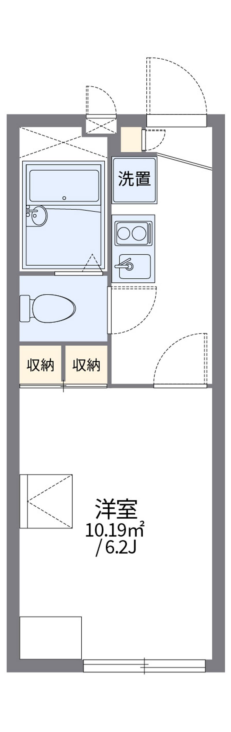 レオパレスクルー　木ノ下 間取図