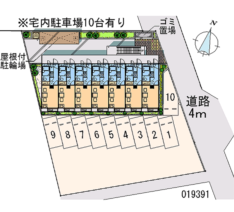 レオパレスグレイスⅡ 区画図