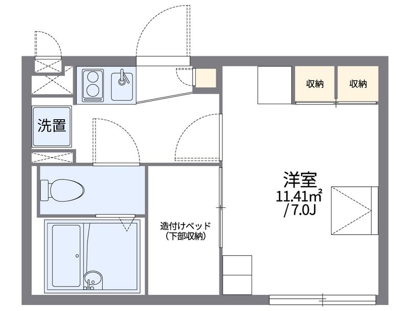レオパレスプラムアヴェニュー 間取図