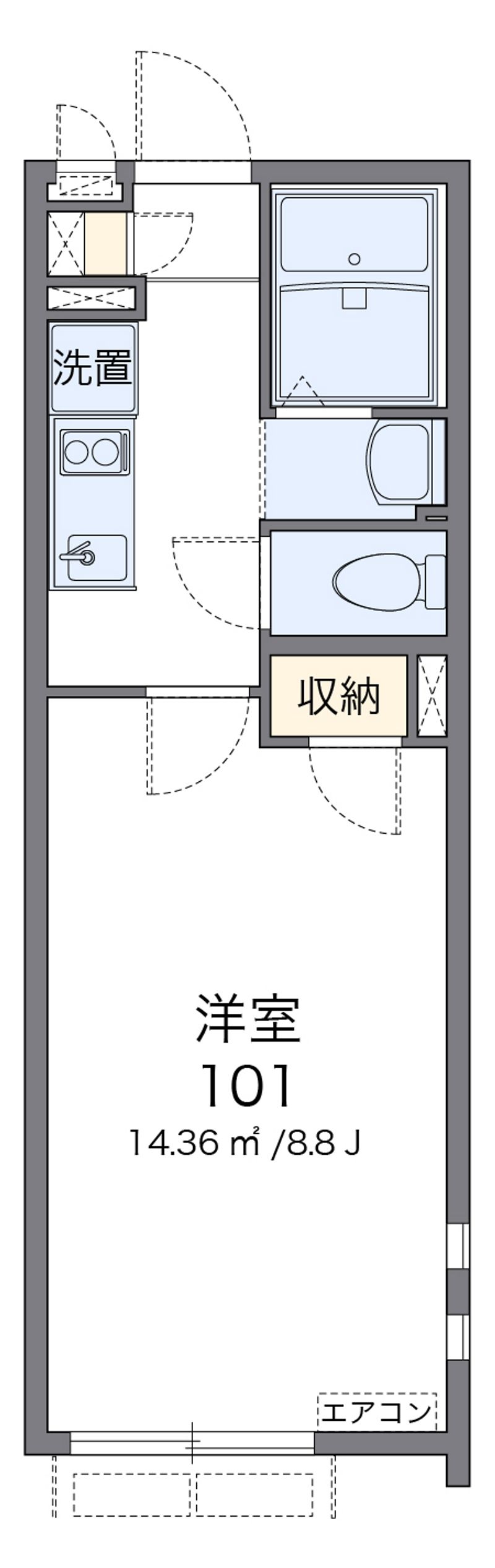 クレイノリライ 間取図