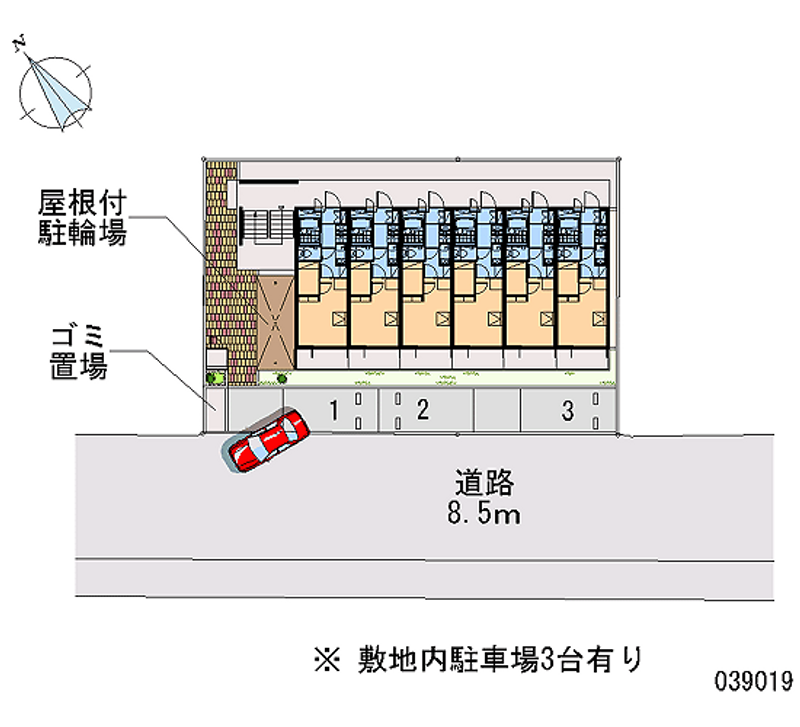 レオパレス新長田 区画図