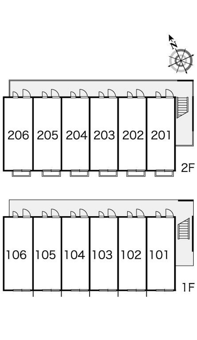 レオパレスラドゥガールＫ 間取配置図