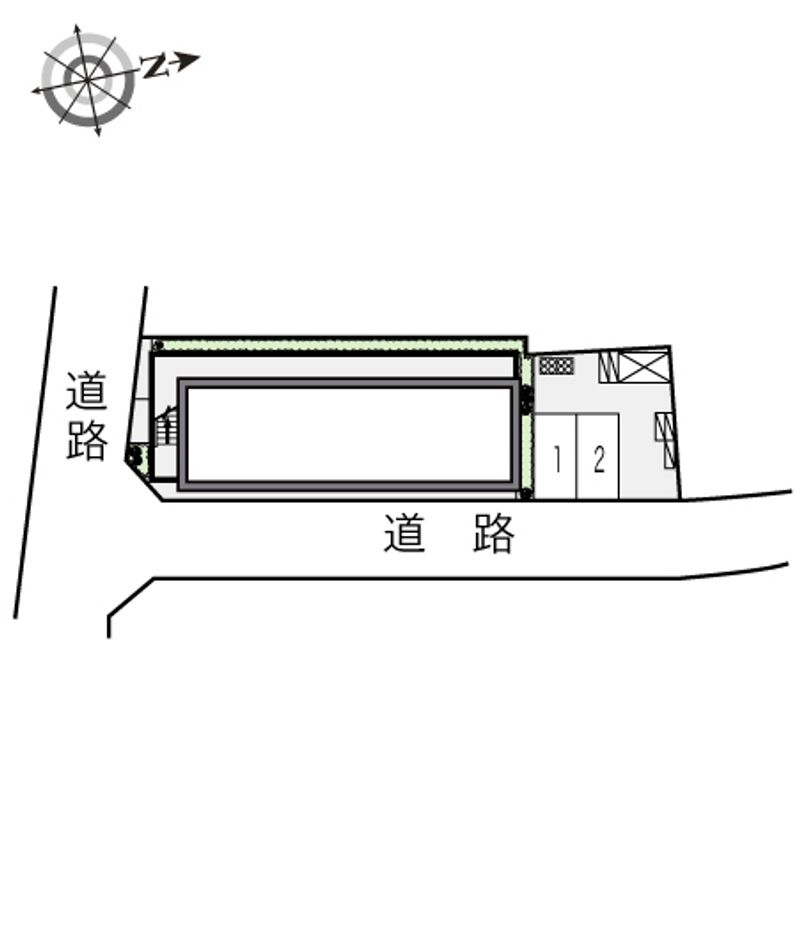 レオパレスＧＲＡＮＤ　ＰＬＡＩＳＩＲ　Ⅱ 配置図