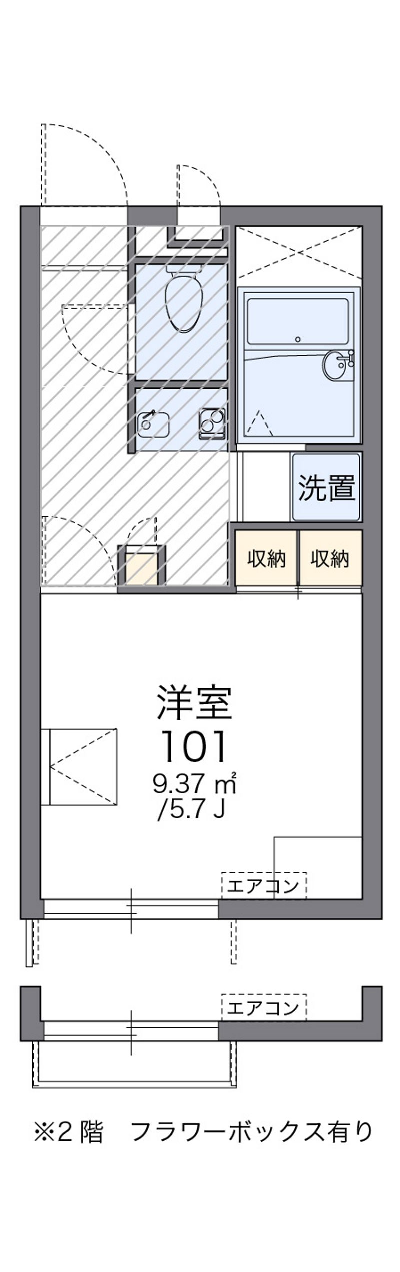 レオパレス東野Ｔ＆Ｙ 間取図