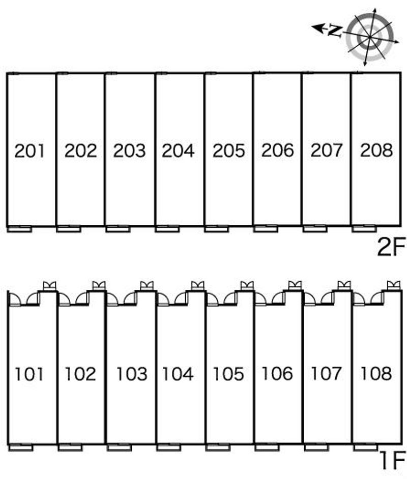 レオパレス輝き 間取り配置図