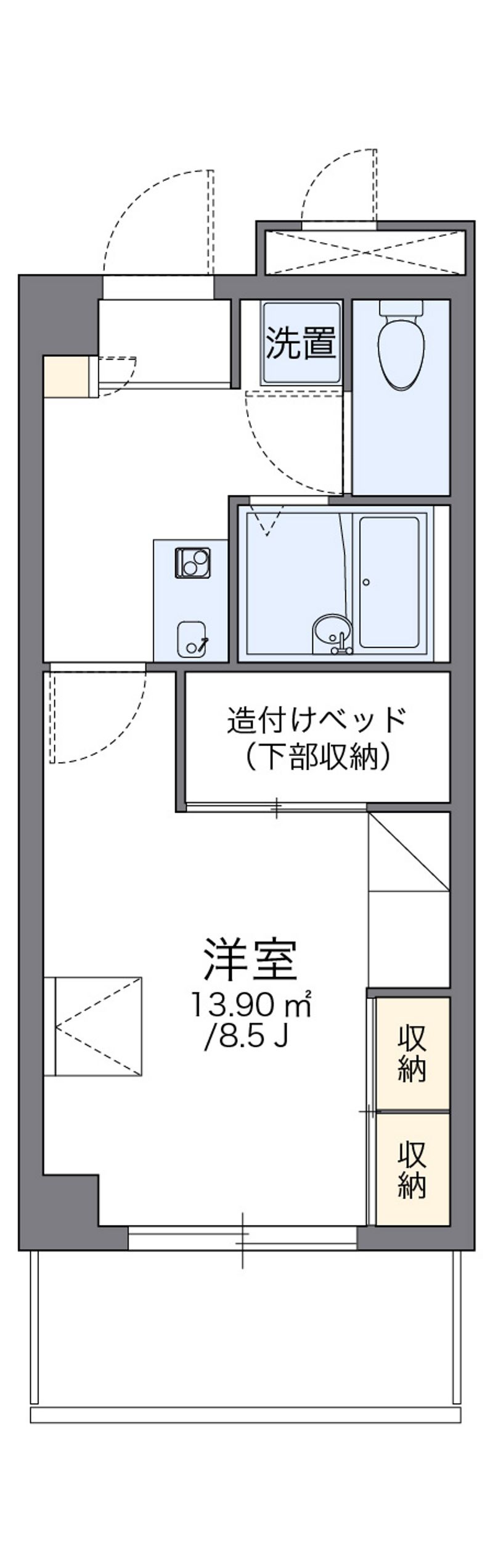 レオパレスサザンシティなは 間取り