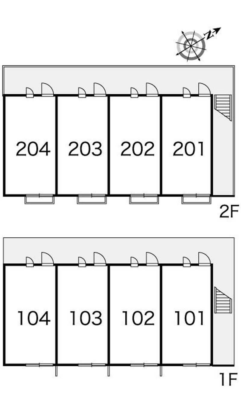レオパレスドミール 間取配置図