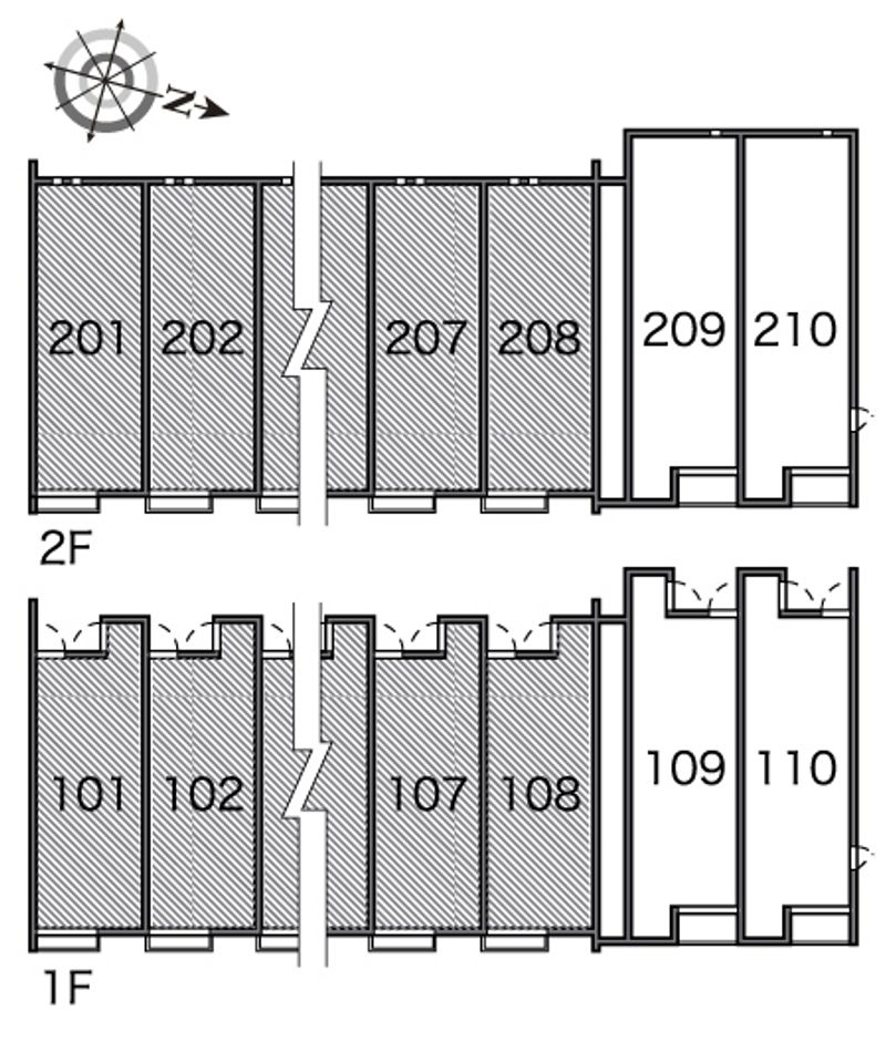 レオネクストフィロ　前沢宿Ⅰ 間取配置図