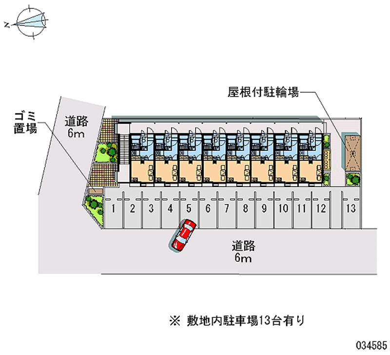 レオパレスＭＫプラザ 月極駐車場