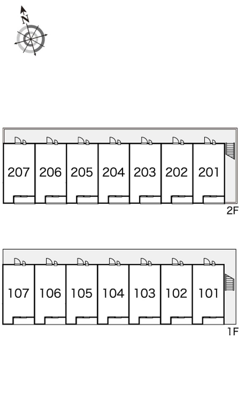 レオパレスフェアリ 間取配置図