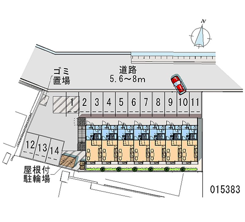 レオパレススカイドリーム 月極駐車場