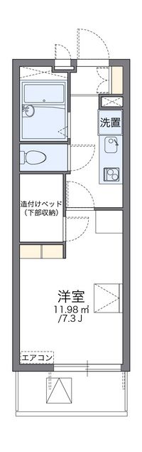 レオパレス仙港ＳＫⅢ 間取り図