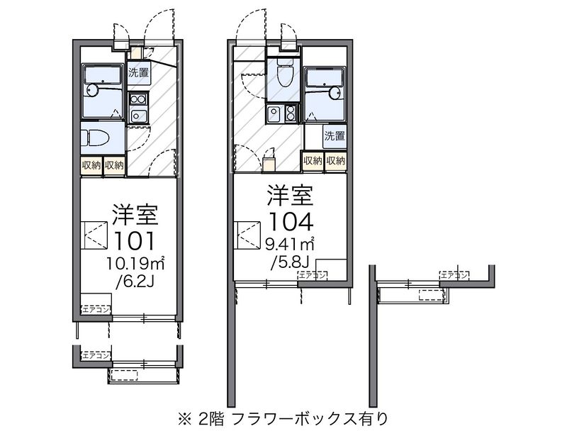 レオパレスマロン 間取図