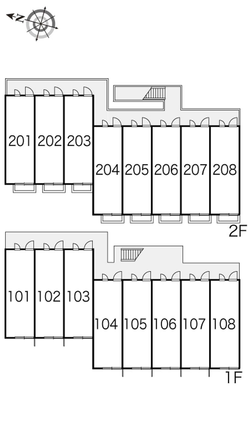 レオパレスカサブランカ４ 間取配置図