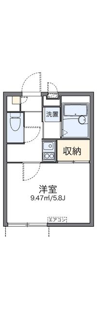 レオパレスヒルサイド 間取り図