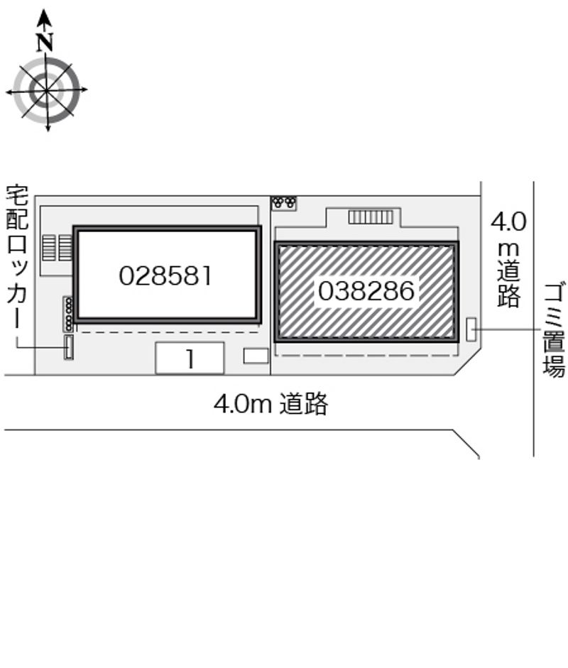 レオパレス十三Ⅱ 配置図