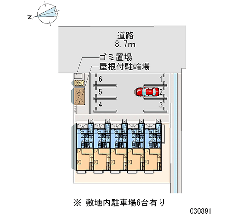 レオパレス煌 区画図
