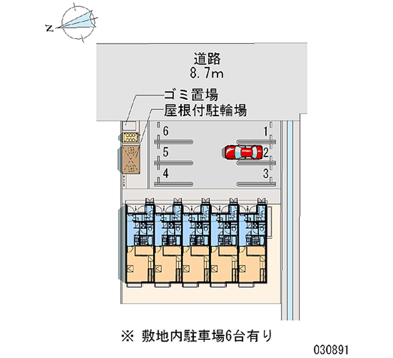 レオパレス煌 月極駐車場