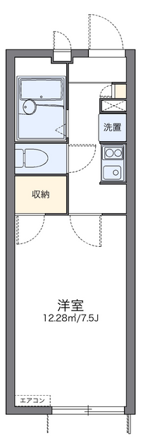 レオパレスすいれん 間取り図