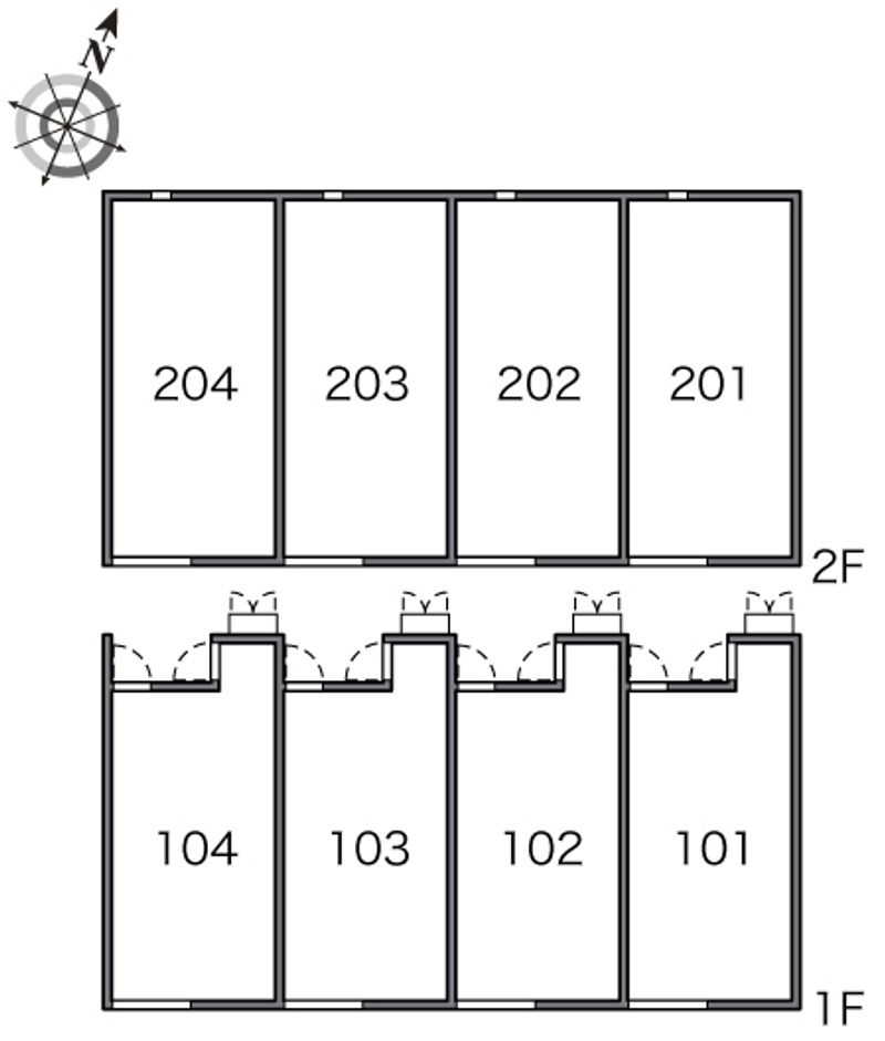 レオネクストブラン　ブルー 間取配置図