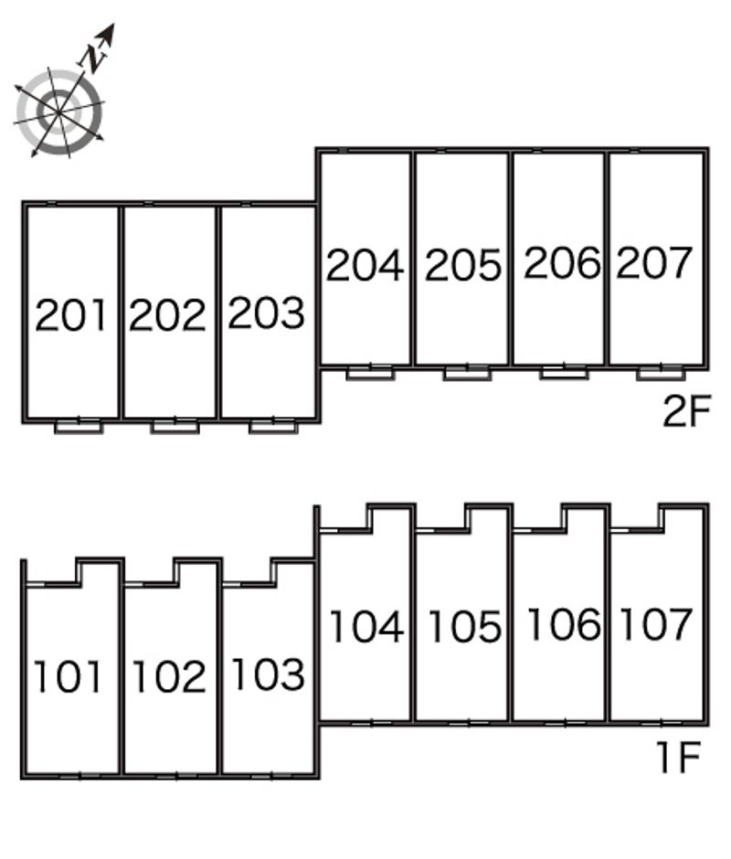 レオネクストロードスカイ 間取配置図