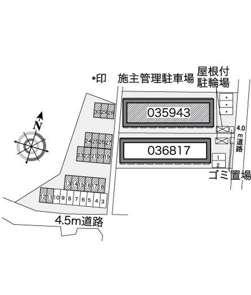 レオパレス室積Ⅰ 配置図