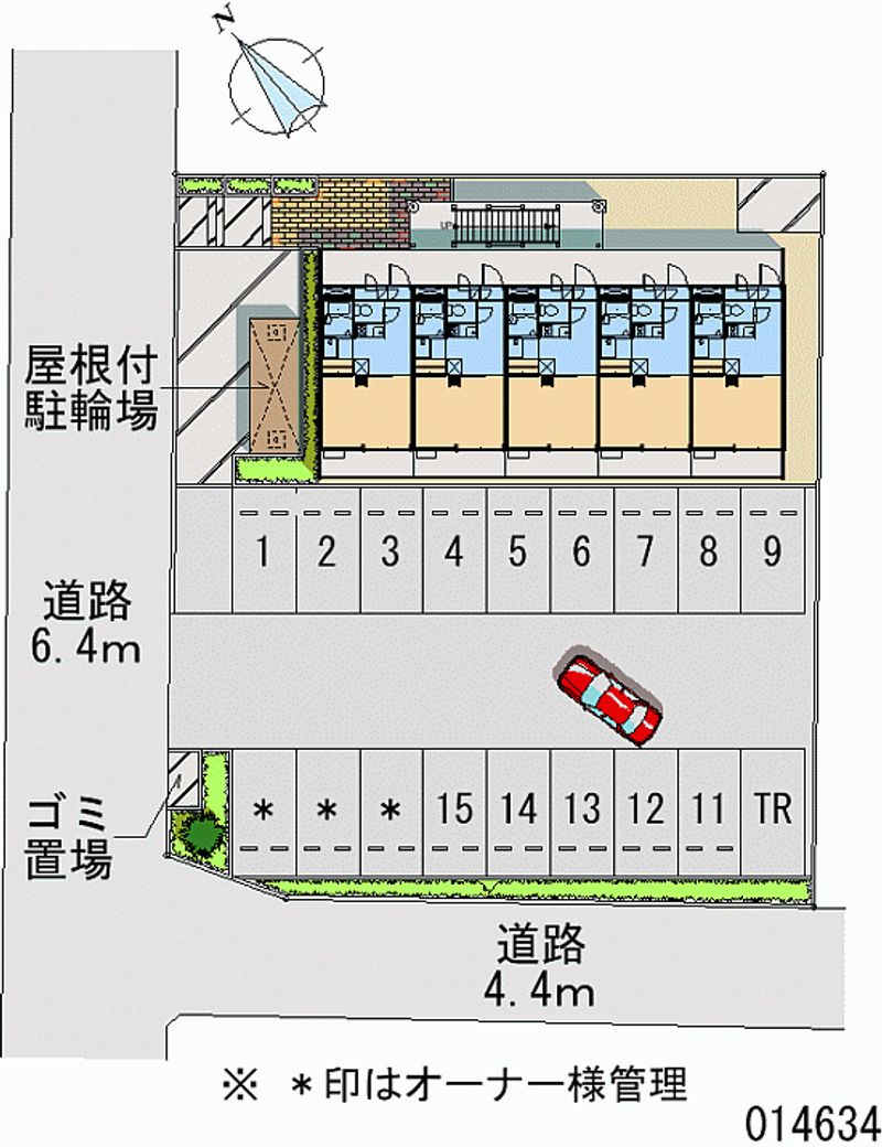 レオパレス田川Ⅱ 月極駐車場