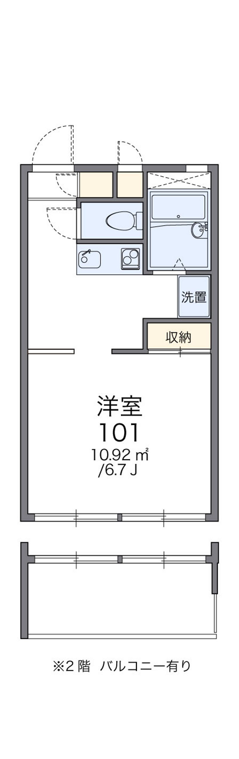 レオパレスメイプルⅢ 間取図