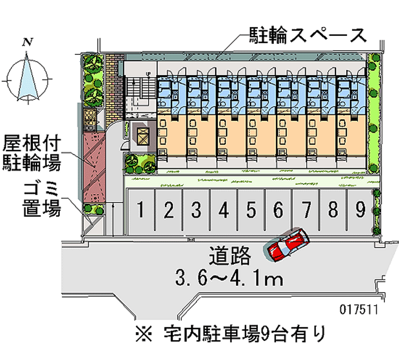 レオパレスファーウッド 月極駐車場