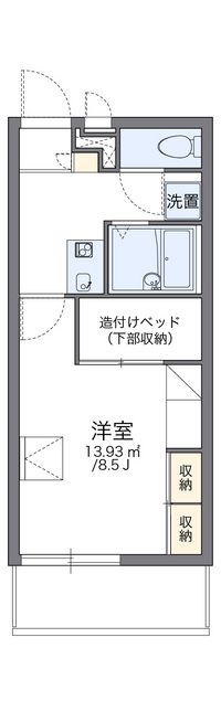 レオパレスグルーデテンポ 間取り図