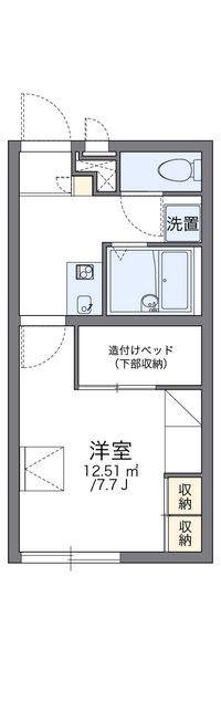 レオパレス東新庄 間取り図