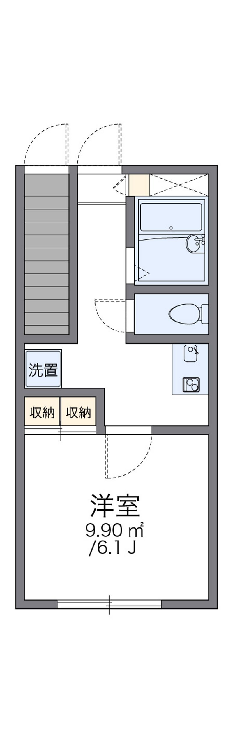 レオパレスパルポート 間取図