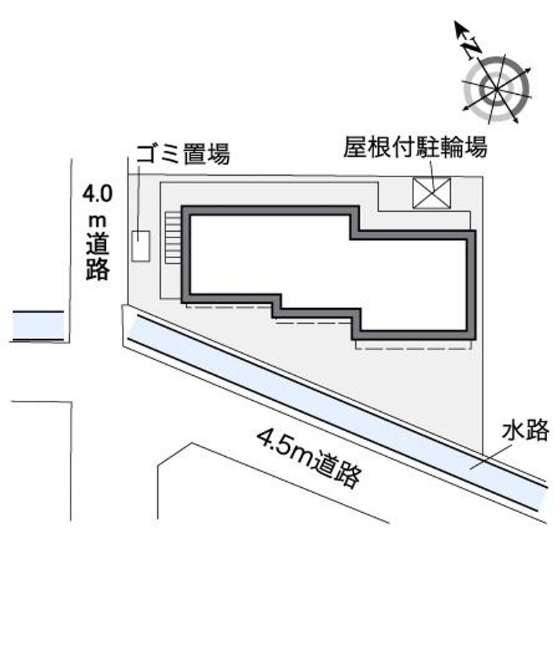 レオパレスウエストパレスⅢ 配置図