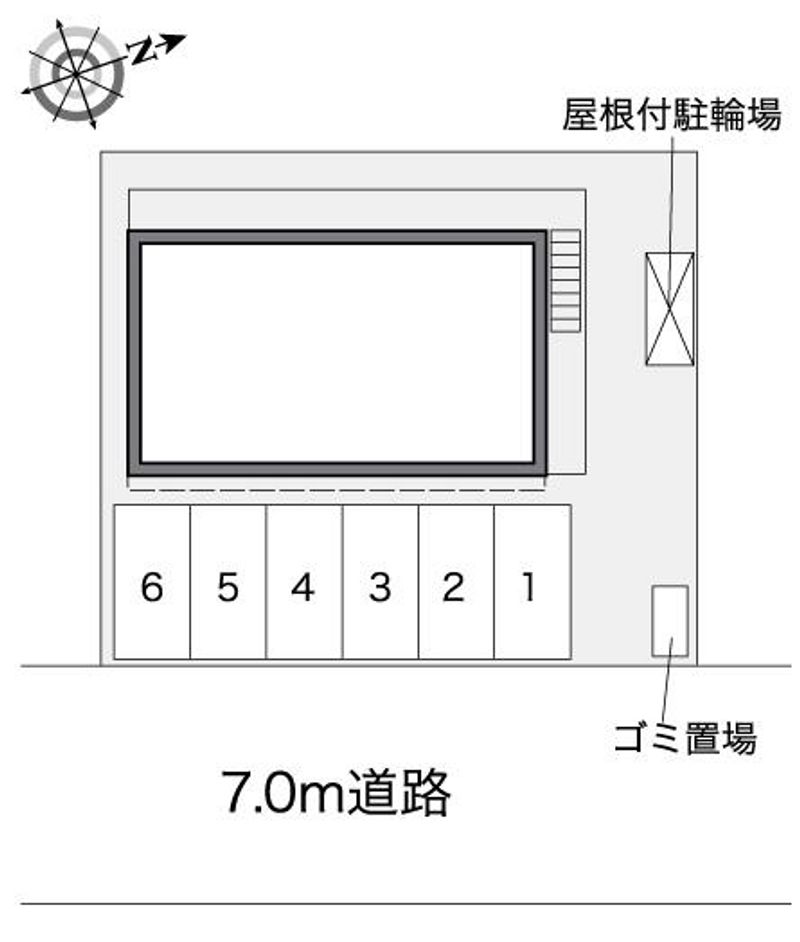 レオパレス老松町 配置図