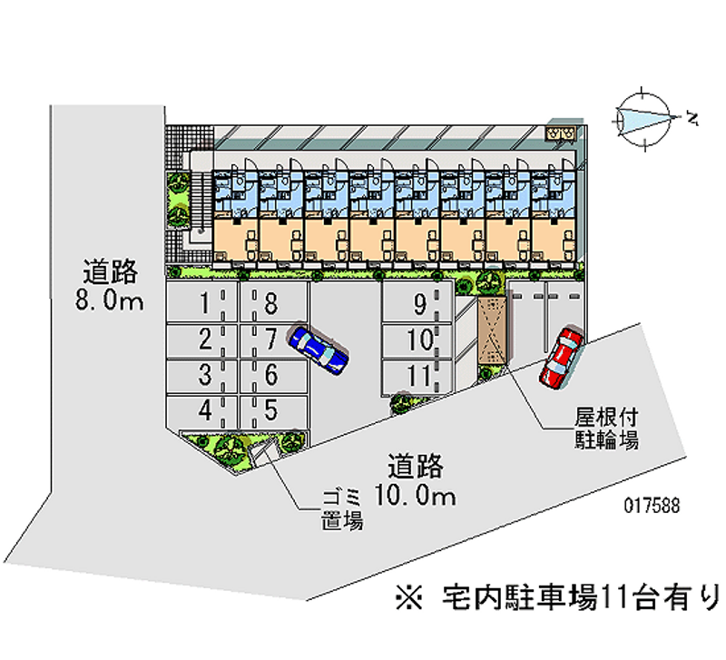 レオパレスユウ＆アイ 月極駐車場