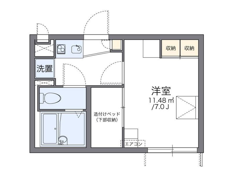 レオパレス若菜 間取図