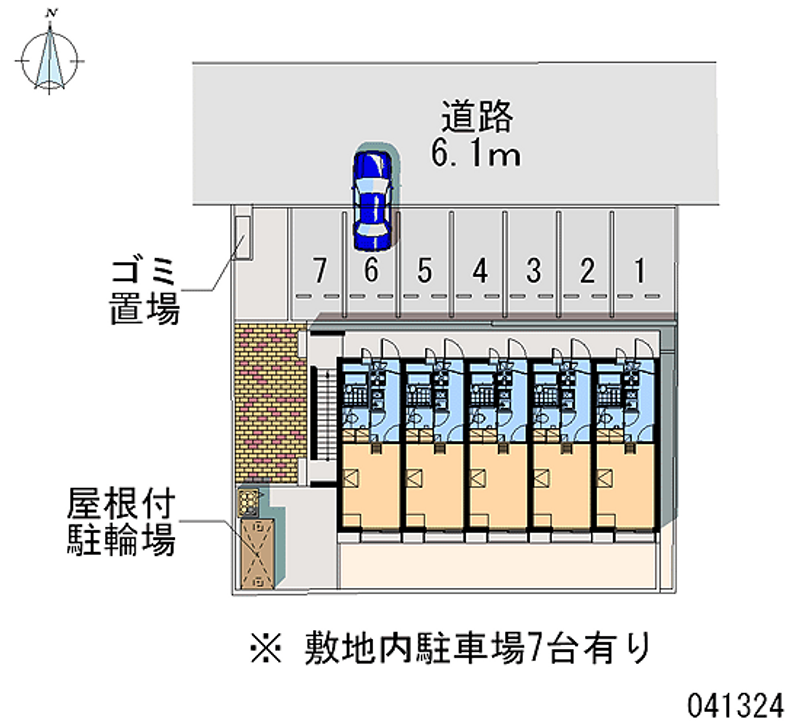 レオパレスアズミール 月極駐車場