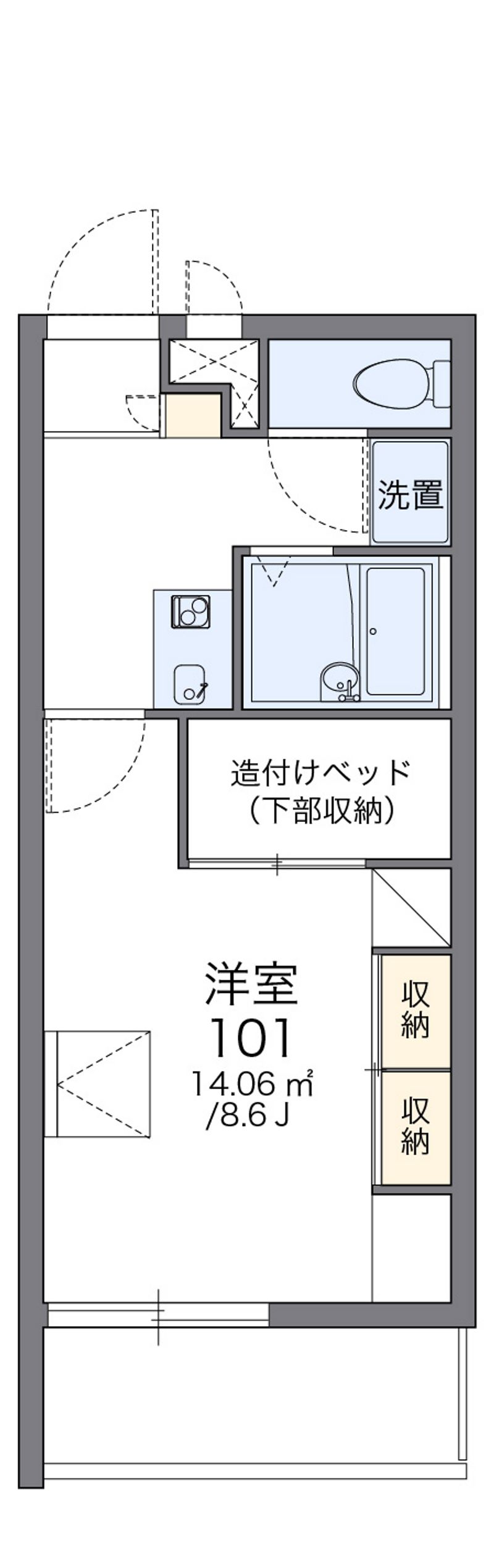 レオパレス２００１ 間取図