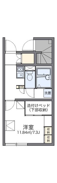 レオパレス郡山並木２ 間取り図