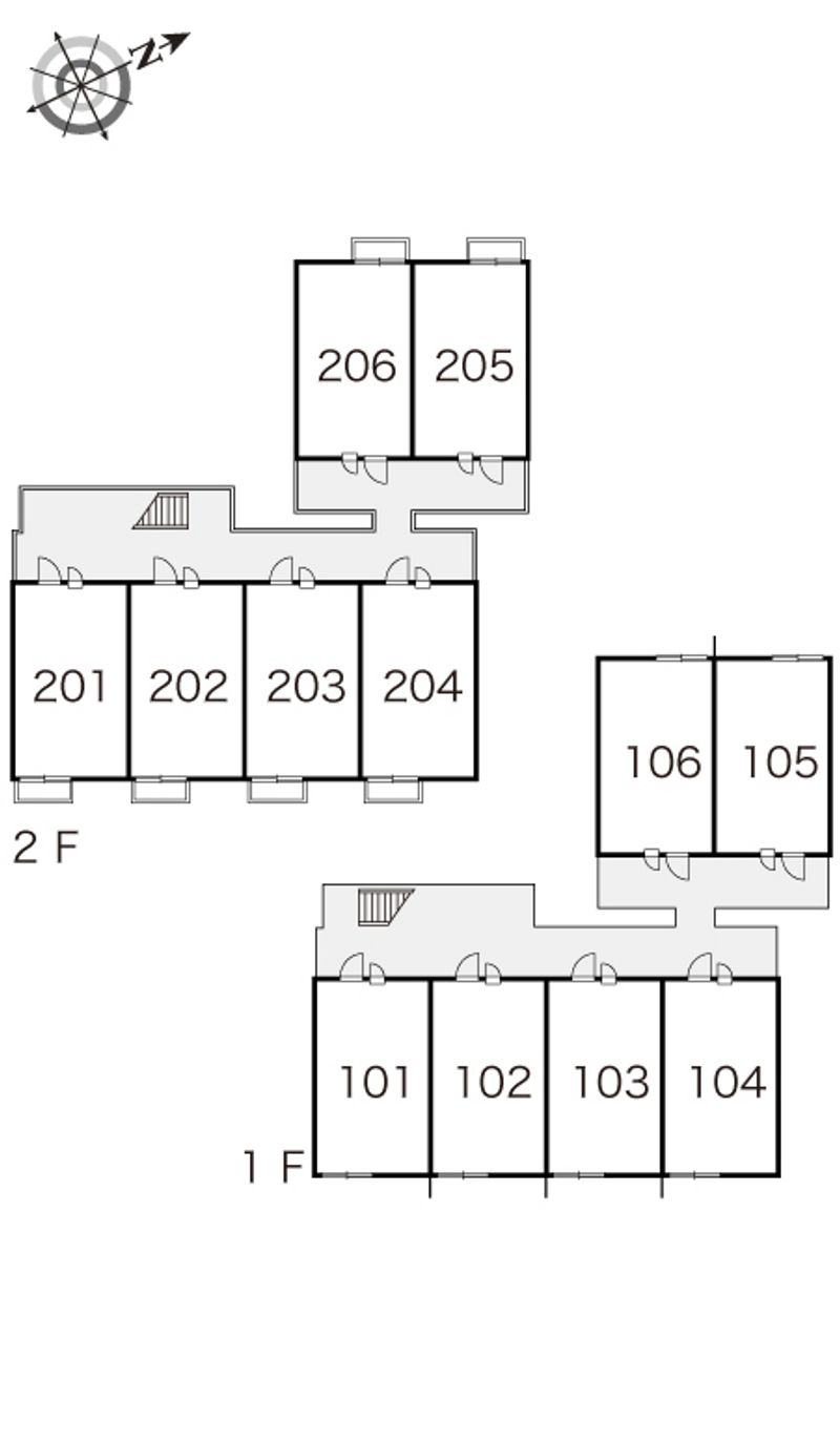 レオパレスたんぽぽ 間取配置図
