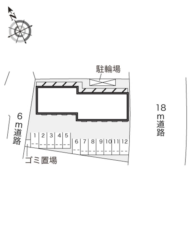 レオパレス寧楽 配置図
