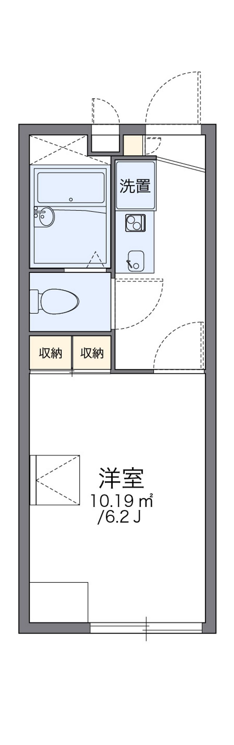 レオパレス北野坂 間取図