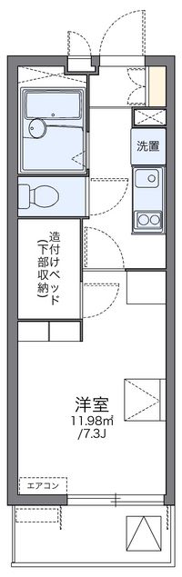 レオパレスディアコートＦ 間取図