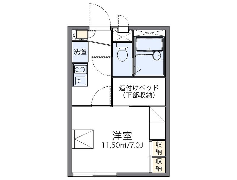 レオパレス伸和 間取図