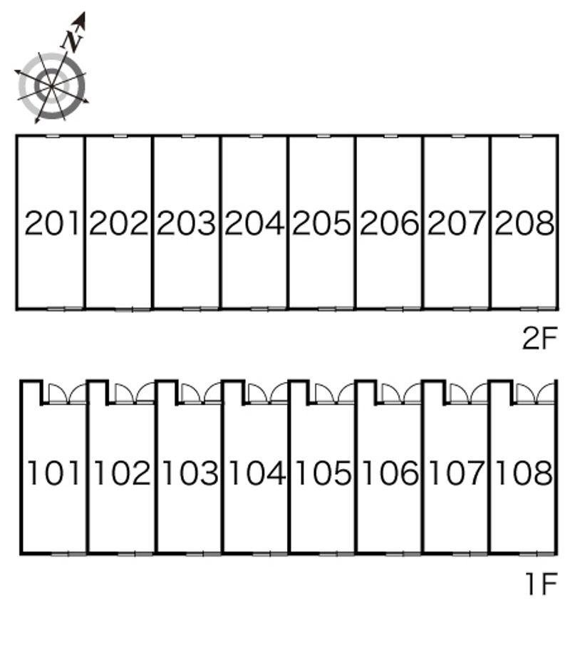 レオパレスゆたか 間取り配置図