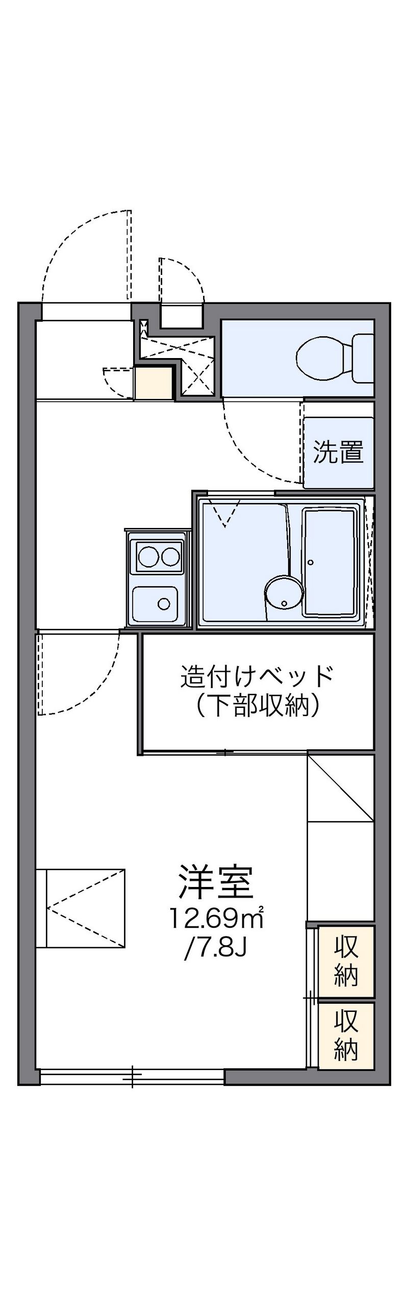 レオパレスコーポ　タイホー 間取図