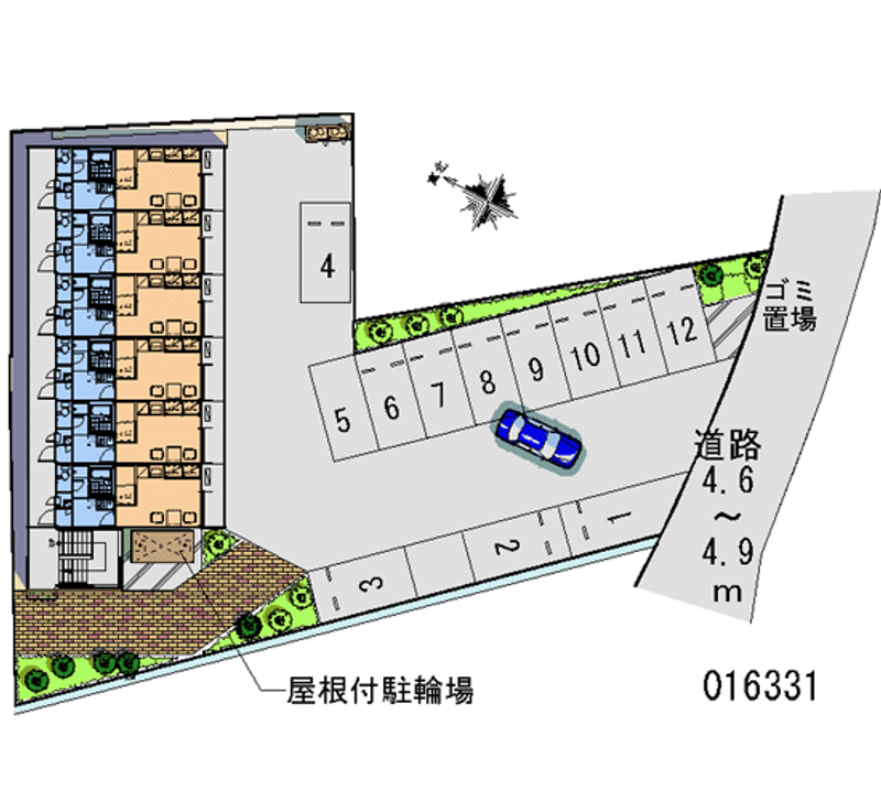 レオパレスＨＫスクエア 月極駐車場