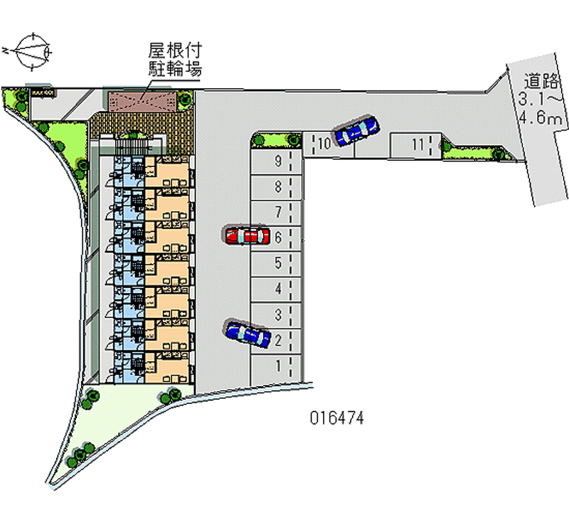 レオパレス恵比須 月極駐車場